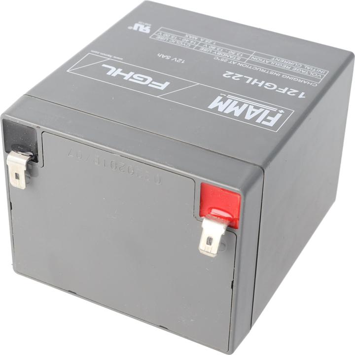 Image du produit Fiamm 12FGHL22 Batterie au plomb rechargeable 12 volts 5Ah, contact à fiche Faston 6,3mm (12 V, 5 Ah)