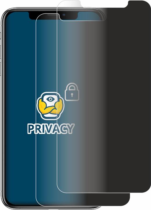 Produktbild BROTECT Sichtschutzfolie Anti-Spy Privacy Folie Blaulicht-Schutz (2 Stück, Apple iPhone XS Max)