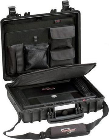 Immagine prodotto Explorer Cases 4412HL Valigia nera con borsa per laptop (Borsa a tracolla per fotocamera)