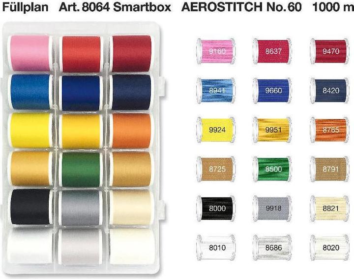 Immagine prodotto Madeira Filo da ricamo AeroStitch 60 Smart Box (1000 m)