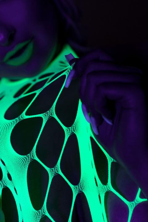 Actual product image Ouch! Bodystocking with Halterneck (One size)