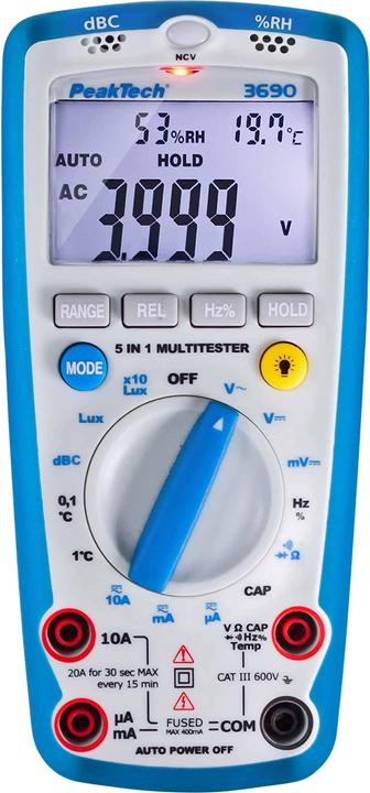 Actual product image Peaktech P 3690 Digital multimeter (CAT III 600V)