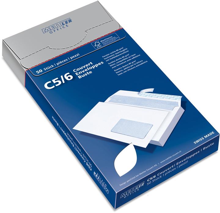 Produktbild Mettler Office Couvert Fenster (C5/6, 50 x)