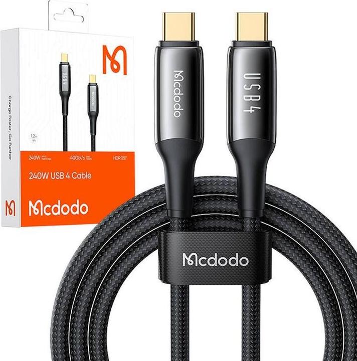 Actual product image Mcdodo CA-2990 USB-C to USB-C cable, PD 140W, 1.2m (black) (1.20 m, USB 3.2 Gen 2)