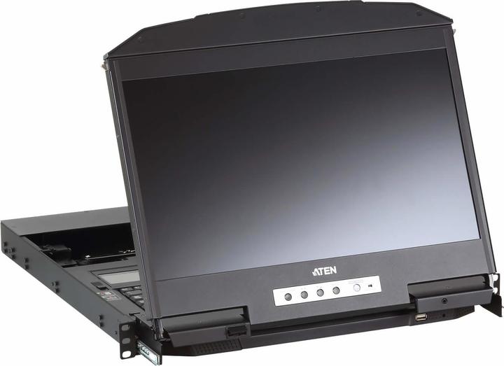 Image du produit Aten CL3800NW SL Console LCD courte double rail 18,5" (USB HDMI DVI VGA) Disposition SL