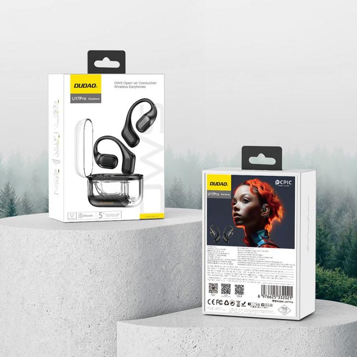 Actual product image Dudao U17Pro on-ear wireless headphones with Bluetooth 5.3 and ANC - black (45 h, Cable)