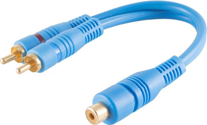 Actual product image Shiverpeaks BS40053 Audio cable 0.2 m RCA 2 x RCA Blue (0.20 m)