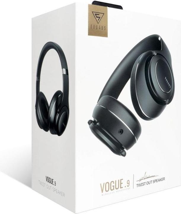 Image du produit Doqaus Casque filaire sans fil bluetooth VOGUE 9 2in1 noir (18 h, Sans fil)