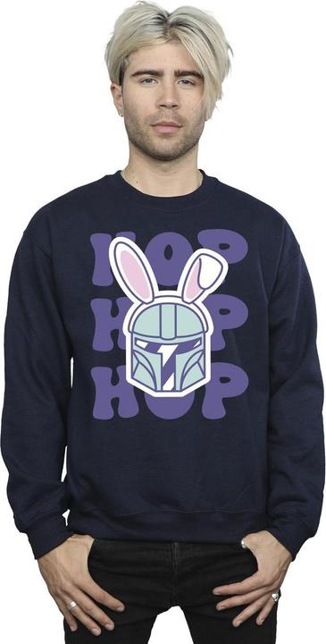 Actual product image Star Wars Mens The Mandalorian Hop Into Easter Sweatshirt (XXL)