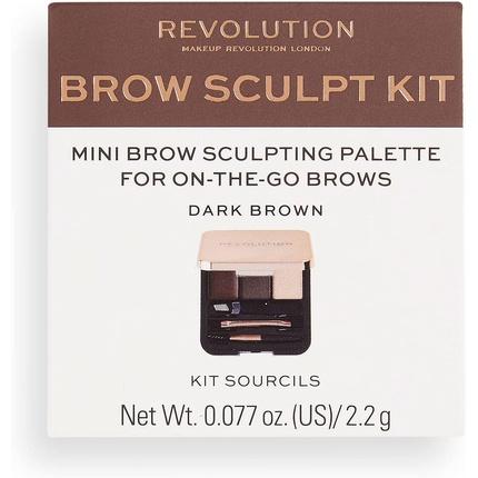 Immagine prodotto Makeup Revolution Kit per scolpire le sopracciglia (Dark Brown)