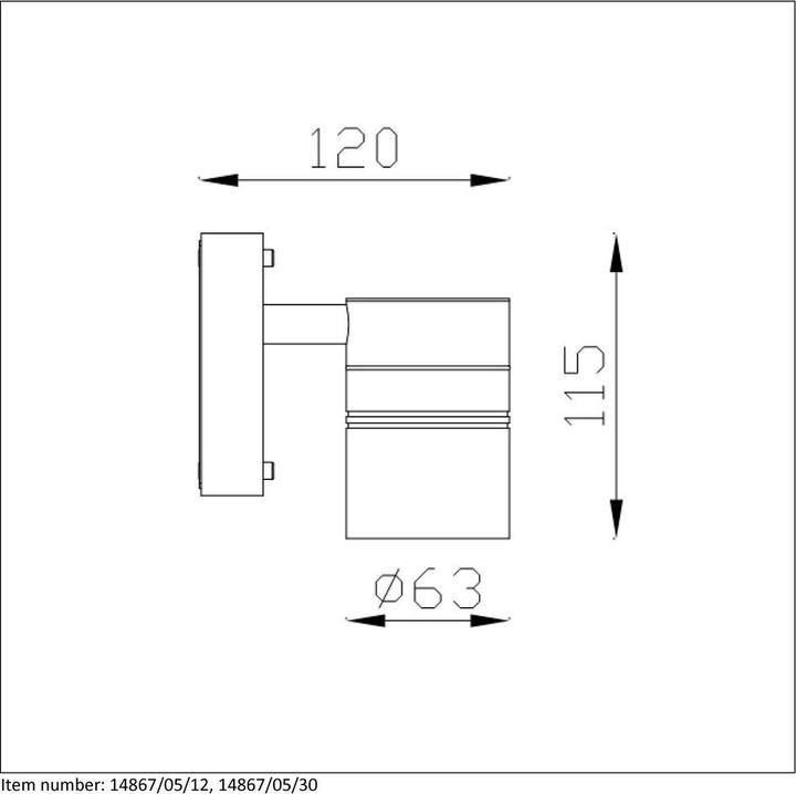 Actual product image Lucide Arne (350 lm, GU10, IP44)