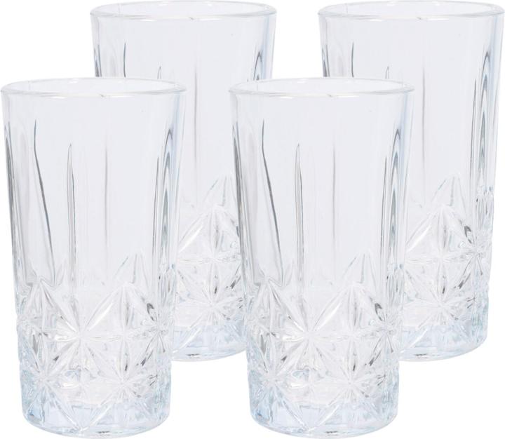Immagine prodotto Excellent Houseware Elegante set di bicchieri, set di 4, set di 4, look cristallo, 300 ml ciascuno (0.30 l, 4 x)
