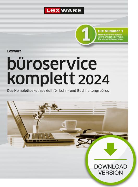 Produktbild Lexware ESD büroservice komplett 2024 Mehrplatzversion ABO Version (1 User, 12 Monate)