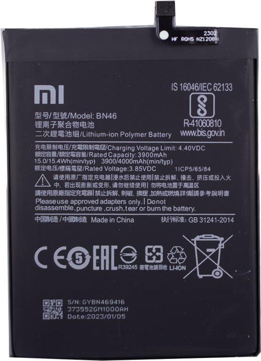 Image du produit Xiaomi Batterie Li-Ion BN46 pour Redmi Note 6 Pro 7