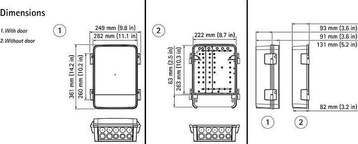 Immagine prodotto Axis Contenitore di monitoraggio T98A15-VE (Case)
