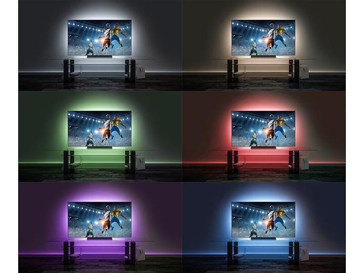 Produktbild Luminea 2er-Set WLAN-RGB-LED-Lichtstreifen (RGB, 200 cm, Indoor)
