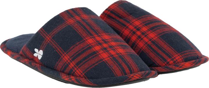 Crosshatch Mens Twostep Checked Slippers (40.5)