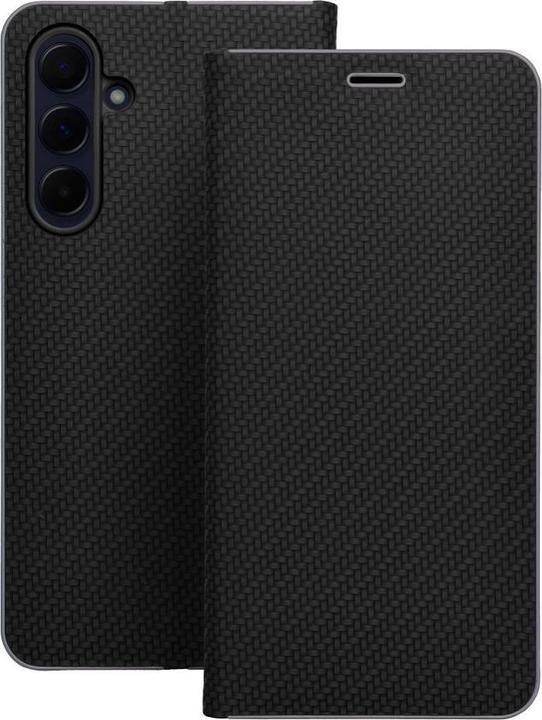 Productafbeelding Partner Telecom Book case OEM LUNA Book Carbon for HUAWEI Y6 2019 black (Huawei Y6 (2019))