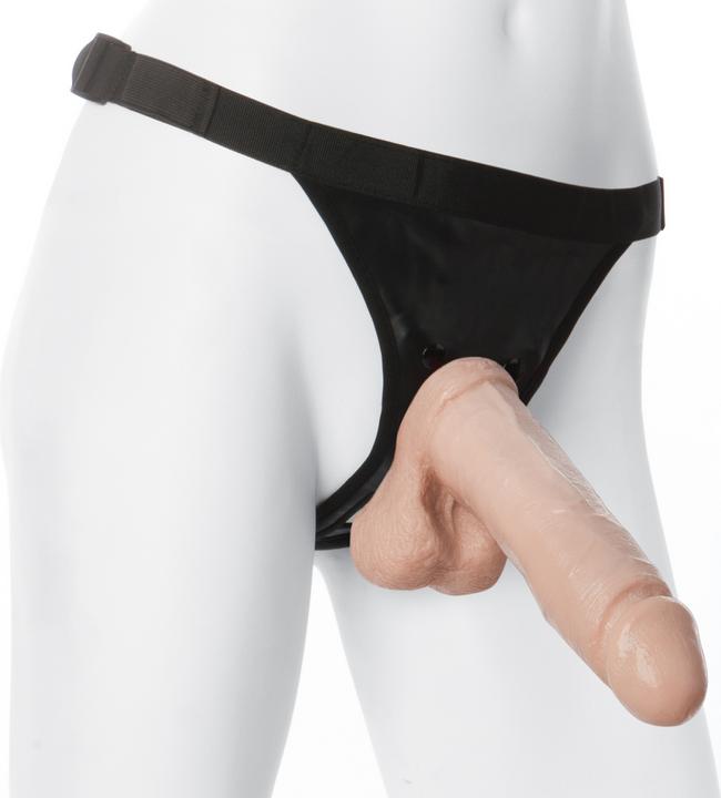 Produktbild Doc Johnson Realistic Cock - With Ultra Harness - 8 Inch
