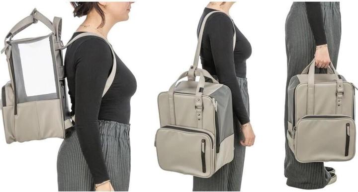 Immagine prodotto Trixie Zaino porta animali CityStyle grigio chiaro (Cane, Gatto, Pieghevole)