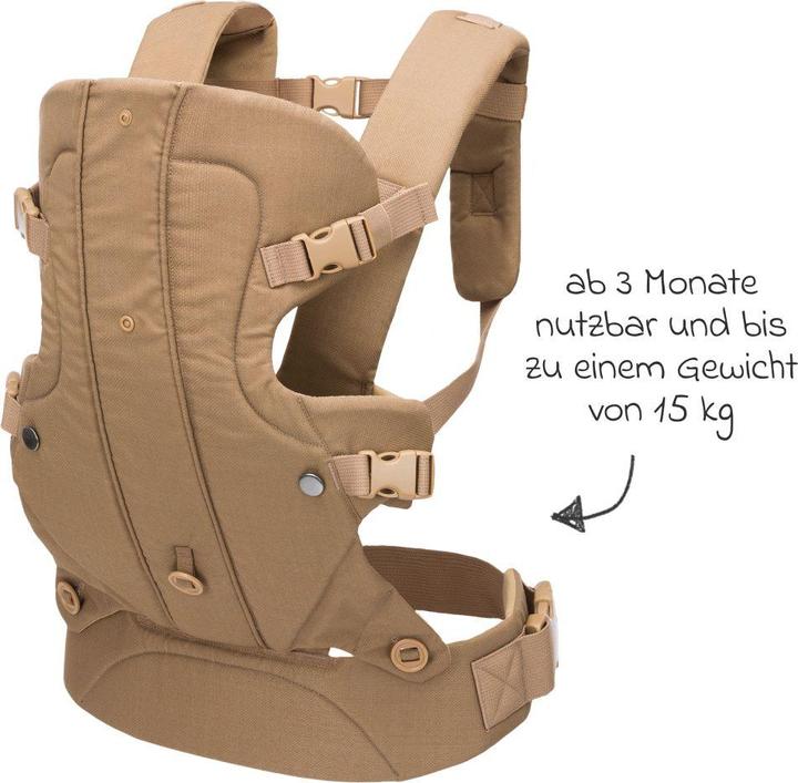Produktbild Fillikid Babytragen & Tragetücher Babytrage Walk 4in1 für Bauch- und Rückentrageposition