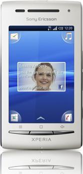 Productafbeelding Sony Ericsson XPERIA X8 - Wit/Donkerblauw (128 GB, 3", 3 Mpx, 3G)