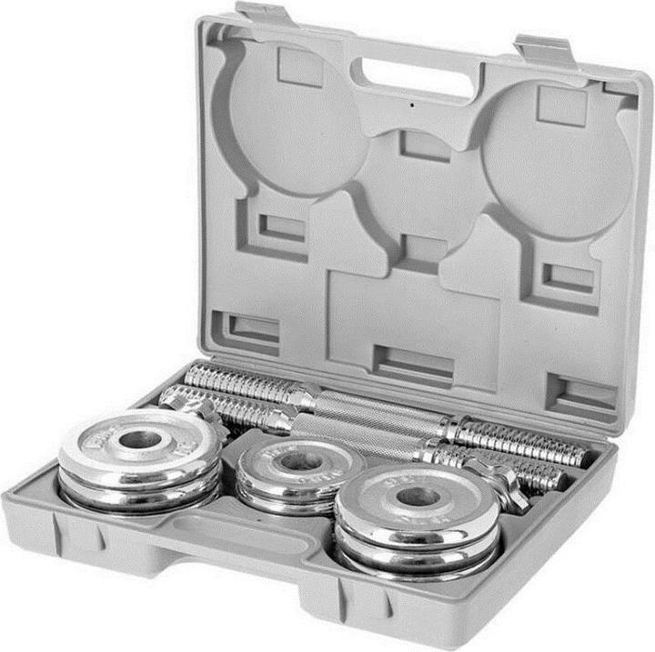Produktbild HMS Chromhanteln im Etui STC15 (2 x 7 5 kg) (2 x 7.5 kg)