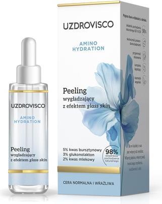 Actual product image Uzdrovisco Amino Hydration peeling wygładzający z efektem glass skin 30ml (Exfoliation, 30 ml)