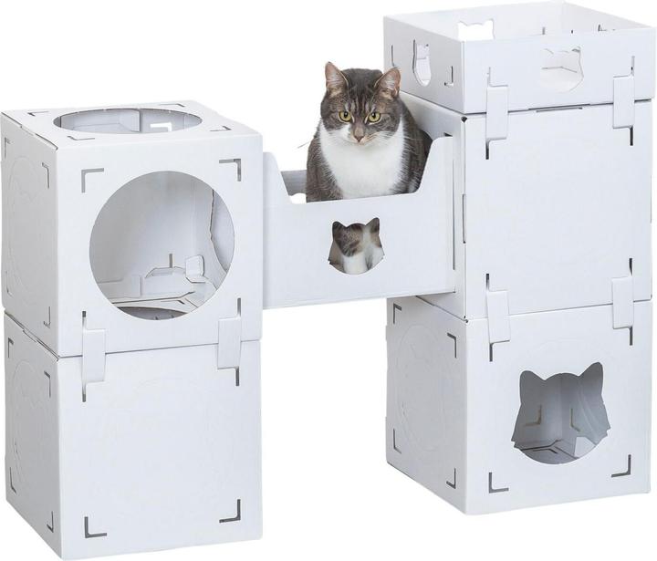 Produktbild Trixie Katzenmöbel Casa Cara, Pappe, 93 × 72 × 30.5 cm, Weiss (73 cm, Weiss)