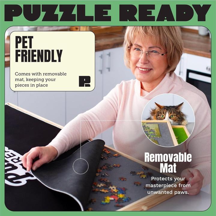 Actual product image Puzzle Ready Puzzle board with colourful drawers (1500 pieces)