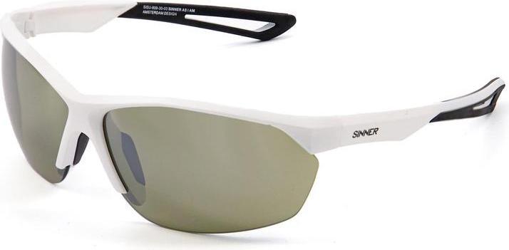 Produktbild Sinner Gear Sünder Pitch Golf Zonnebril - Mat White Frame - Sinstraat -Objektiv