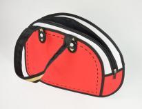Image du produit Kögler Sacs 2D Waggy, sac à main, rouge, blanc, avec ferm