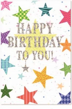Immagine prodotto Simon Elvin Happy Birthday To You Stella Biglietto d'Auguri Misura Confezione 6 (6 pz.)