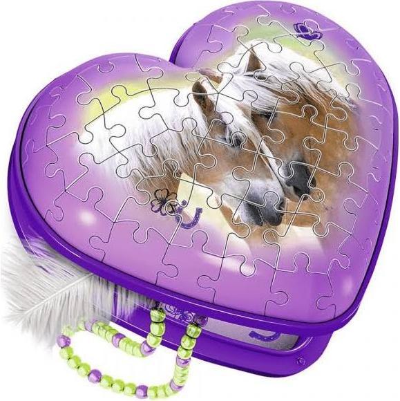 Actual product image Ravensburger Heart box horses (54 pieces)