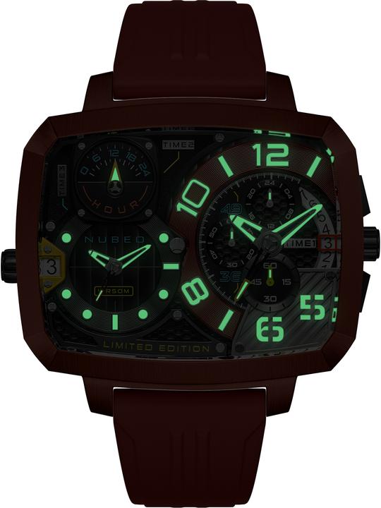 Produktbild Nubeo NB-6084-02 Herrenuhr Odyssey Triple Time-Zone Limited 58mm 5ATM (Chronograph)