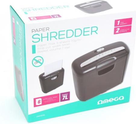Actual product image Omega ONP601S P-1 shredder (Strip cut)