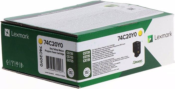 Actual product image Lexmark 74c20y0 (Y)
