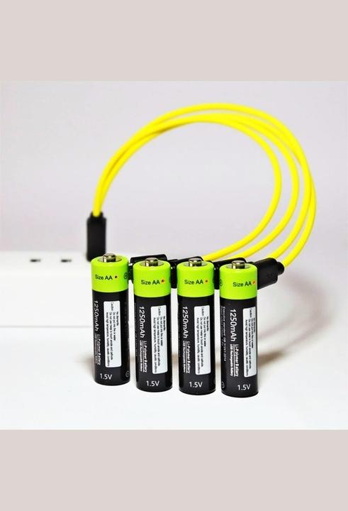 Produktbild Znter AA 1,5V 1700mAh li-polymer USB 4er Blister (4 Stk., AA, 1700 mAh)