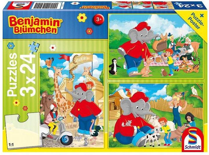 Produktbild Schmidt Spiele Benjamin Blümchen, Im Zoo (24 Teile)