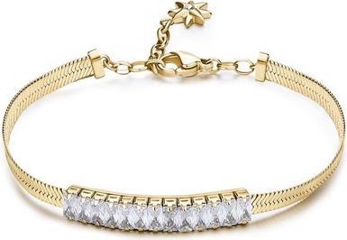 Brosway Gold-Plated Bracelet With Cubic Zirconia Hadek Desideri Bei088
