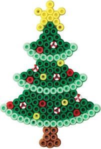 Produktbild Hama Bügelperlen midi ""Weihnachtsbaum"", im Blister Durchmesser Bügelperle midi: 5,0 mm, inkl. Stiftplat