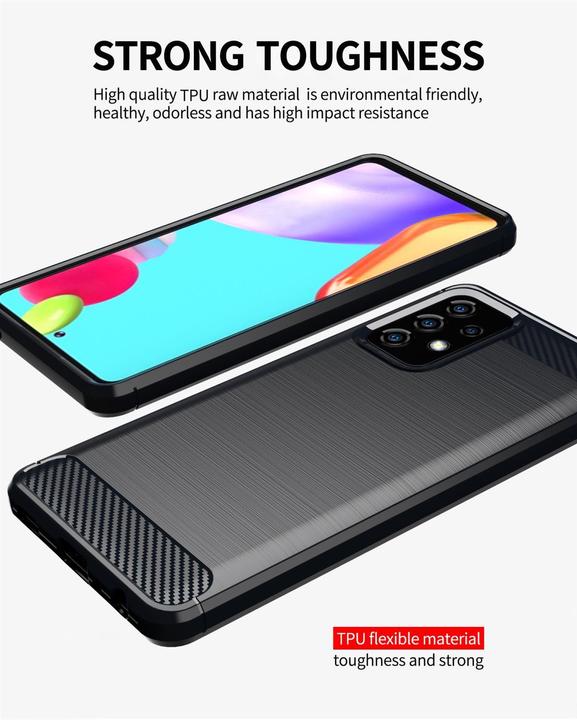 Image du produit Cadorabo TPU Ultra Slim carbon edelstahl Combi Cover (Samsung Galaxy A72 5G)