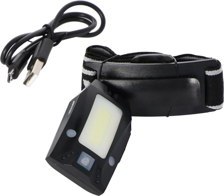 Immagine prodotto Velamp Metros LED Stirnlampe IH523, mit Infrarotschalter inklusive Akku (150 lm)