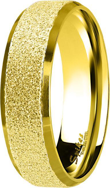 Produktbild Star Piercing Ring vergoldet poliert und mittig gesprenkelt (Chirurgenstahl 316L, ohne Messing)