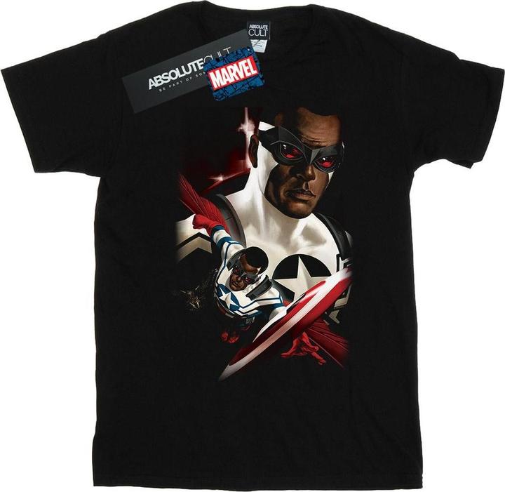Image du produit - T-shirt CAPTAIN AMERICA SAM WILSON PORTRAIT - Homme (S)