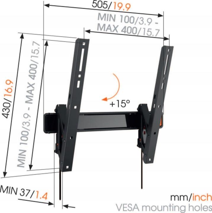 Produktbild Vogels Wall 3215 (Wand, 55", 30 kg)