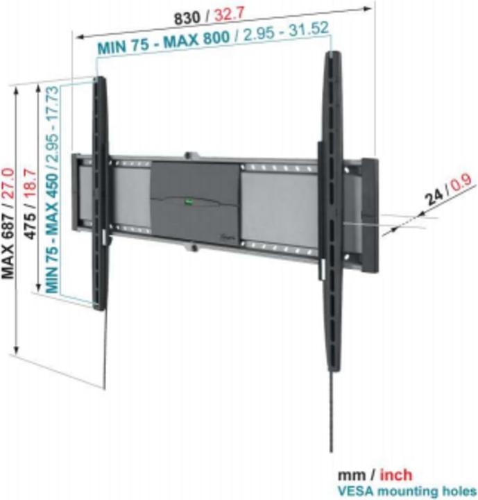 Actual product image Vogels Efw 8305 (Wall, 80", 45 kg)