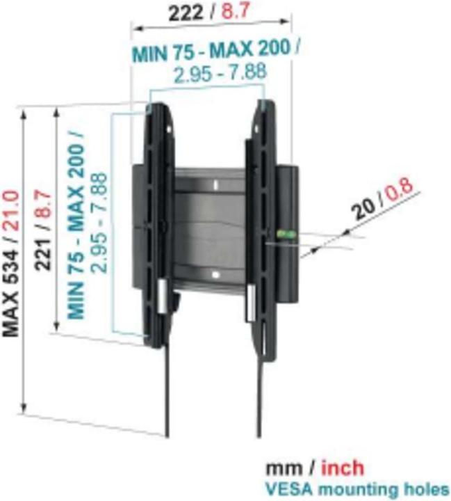 Produktbild Vogels Efw 8105 (Wand, 40", 20 kg)