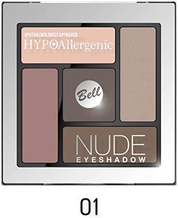 Actual product image Bell Cosmetics HypoAllergenic Nude Eyeshadow hypoallergenic satin-cream eye shadows 01 5g (01)