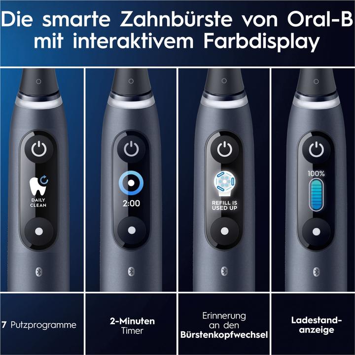 Actual product image Oral-B iO 9 + Sensitive spazzolino elettrico nero (Oscillating toothbrush)